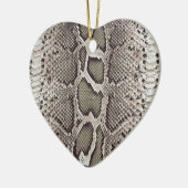 Faux Boa Constrictor Snakeskin Keramisch Ornament (Links)