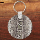 Faux Boa Constrictor Snakeskin Sleutelhanger (Voorkant)
