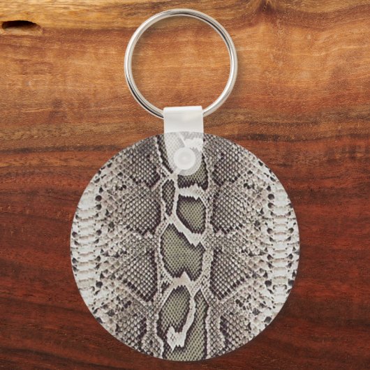 Faux Boa Constrictor Snakeskin Sleutelhanger (Voorkant)