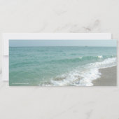 Faux Boarding Pass Beach Wedding Ticket uitnodigin Kaart (Achterkant)