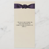 FAUX boeg amethist programma en Wedding menu (Achterkant)