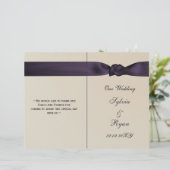 FAUX-boeg voor paarse trouwprogramma's (Staand voorkant)