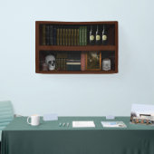 Faux boekenplank spookhuis Heks Den Halloween Spandoek (Beurs)