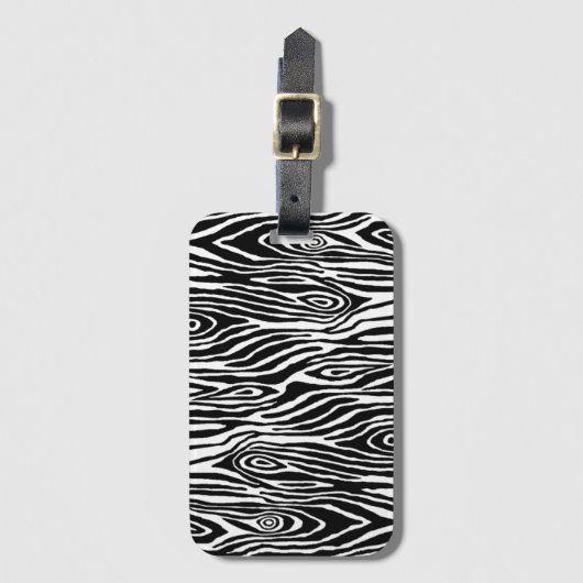 Faux Bois Bagagelabel (Voorkant (verticaal))