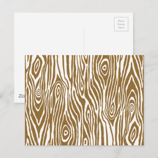 Faux Bois Briefkaart (Voorkant / Achterkant)