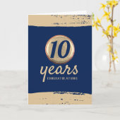 Faux brass Universal Employed Year Kaart (Gele Bloem)