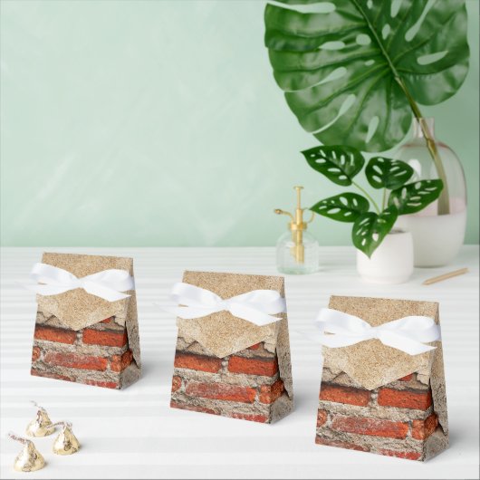 faux brick patroon party bedankdoosjes (Meervoudige)