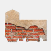 faux brick patroon party bedankdoosjes (Uitgevouwen)