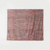 Faux Brick Wall Tapestry Wandkleed (Voorkant (horizontaal))