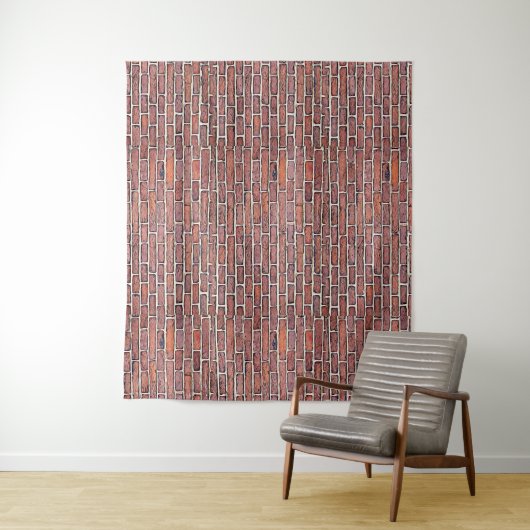 Faux Brick Wall Tapestry Wandkleed (In situ)