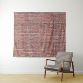 Faux Brick Wall Tapestry Wandkleed (In Situ (horizontaal))