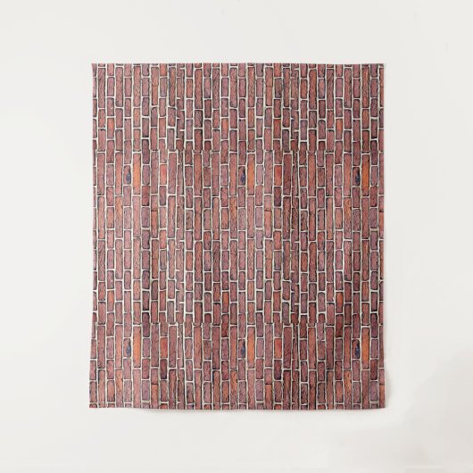 Faux Brick Wall Tapestry Wandkleed (Voorkant)