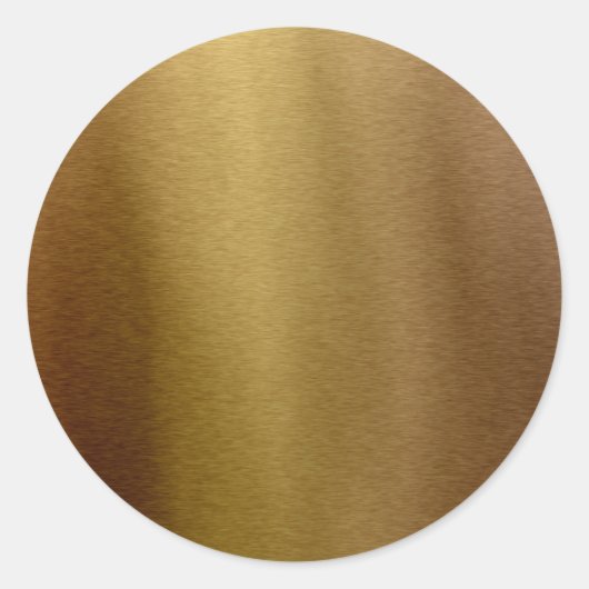 Faux Bronze Borhed Metal Roestvrij Achtergrond Ronde Sticker (Voorkant)