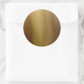 Faux Bronze Borhed Metal Roestvrij Achtergrond Ronde Sticker (Tas)