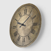 faux bronze metal wall klok (Hoek)