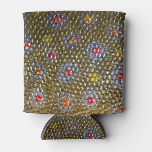 Faux Brook Trout Scale Structuur Kijk patroon Blikjeskoeler (Voorkant)