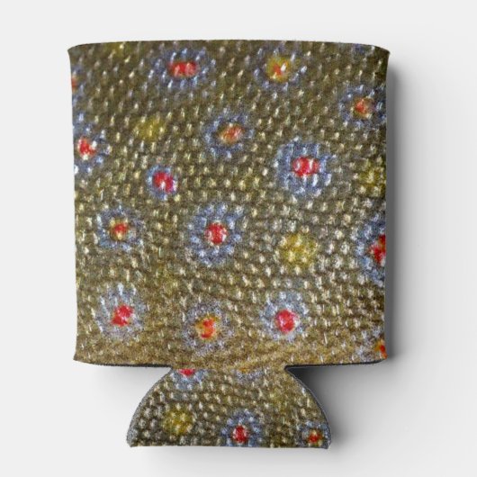 Faux Brook Trout Scale Structuur Kijk patroon Blikjeskoeler (Achterkant)