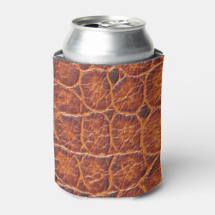 Faux Brown Crocodile Skin Print Blikjeskoeler