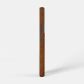 Faux Brown Leather 3 Letter Initiaal Monogram Samsung Galaxy Hoesje (Rechterkant)