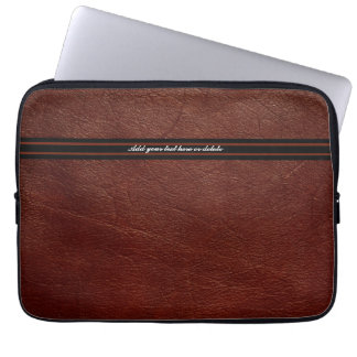 Faux Brown Leather Sleeve - Aanpassen