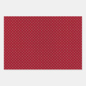Faux Brown & Red Kraft Paper With Polka Dots (Voorkant 3)
