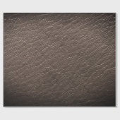 Faux bruin dierenlederen print cadeaupapier (Vlak)