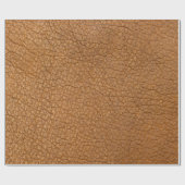 Faux bruin dierenlederen print cadeaupapier (Vlak)