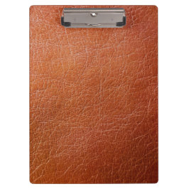 Faux bruin leder klembord