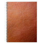 Faux bruin leder notitieboek (Voorkant)