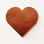 Faux bruin leder notitieboek (Achterkant)