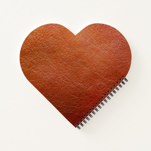 Faux bruin leder notitieboek (Achterkant)