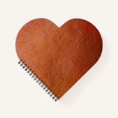 Faux bruin leder notitieboek (Voorkant)