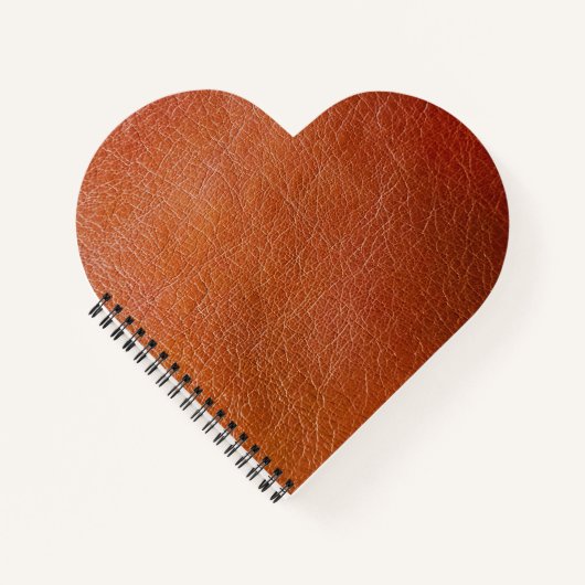 Faux bruin leder notitieboek (Voorkant)