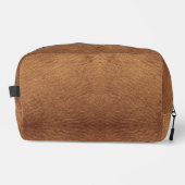 Faux bruin leder toilettasje (Voorkant)