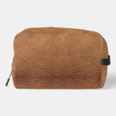 Faux bruin leder toilettasje (Achterkant)