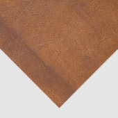 Faux bruin lederen textiel tissuepapier (Detail)