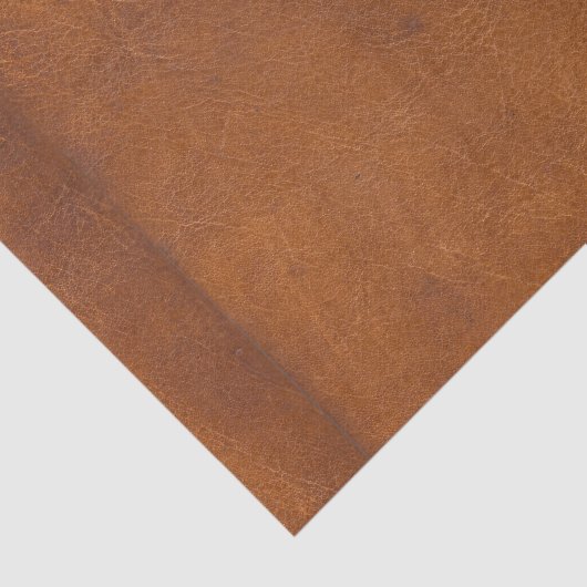 Faux bruin lederen textiel tissuepapier (Detail)