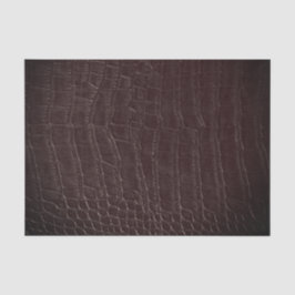 Faux bruine alligator lederen print textuur tissuepapier