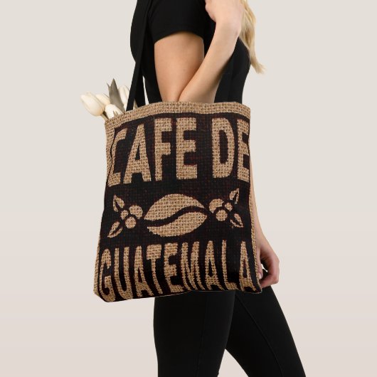 FAUX BURLAP COFFEE BAG PURSE TAS (Dichtbij)