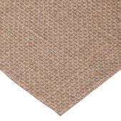 faux burlap donkerbruin tafelkleed (Gekanteld)