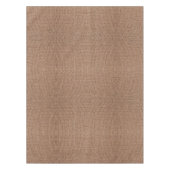 faux burlap donkerbruin tafelkleed (Voorkant)