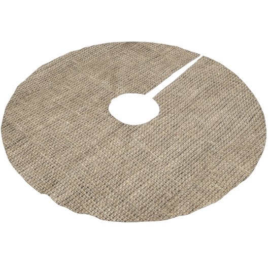 Faux Burlap Kerstboom Rok (Gekanteld)
