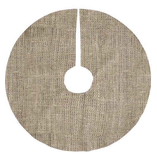 Faux Burlap Kerstboom Rok (Voorkant)