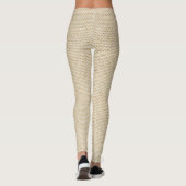 Faux burlap patroon leggings (Achterkant)