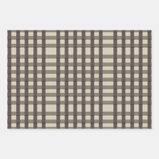 Faux Burlap Pset-ontwerp - Landenmerk Inpakpapier Vel (Voorkant)