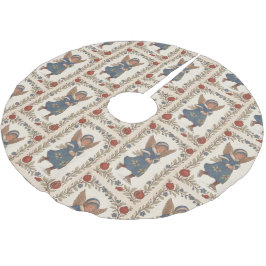 Faux burlap skating Angel traditional Christmas Kerstboom Rok