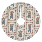 Faux burlap skating Angel traditional Christmas Kerstboom Rok (Voorkant)