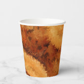 Faux Burled Walnut  Papieren Bekers (Achterkant)