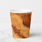 Faux Burled Walnut Papieren Bekers (Links)