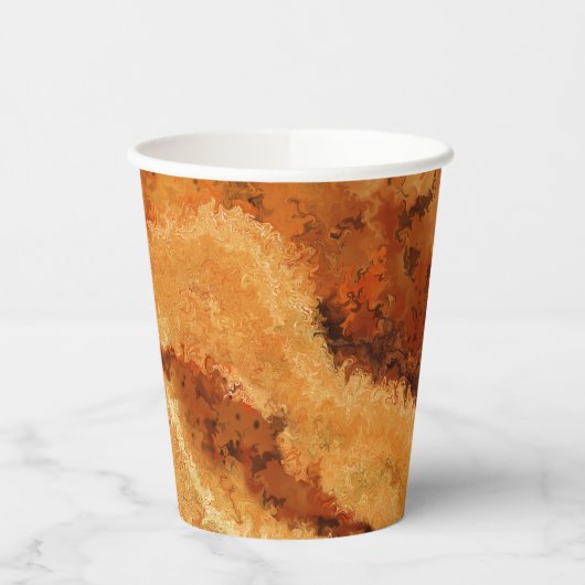 Faux Burled Walnut Papieren Bekers (Links)